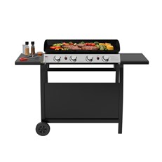 Four 2.5kW Burners with Piezo Ignition 