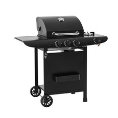 3 burner gas grill BBQ front view