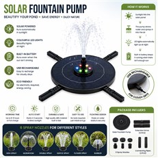 Floating Solar Pond Pump Lithium Rechargeable