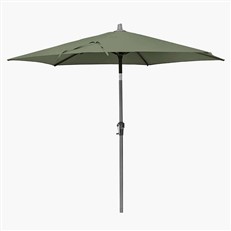 Riva round garden parasol in olive