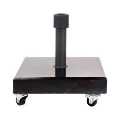 Rome 40kg Garden Parasol Wheeled Base in Polished Black Granite