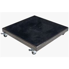 Modena Polished Black Granite Wheeled Parasol Base