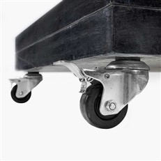Four lockable swivel castors