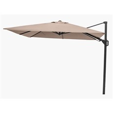 Voyager garden parasol in taupe
