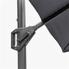 All aluminium pole with cast aluminium handle