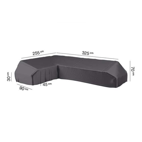 Protective AeroCover for Long Right Hand L-Shape High Back Corner Garden Lounge Furniture
