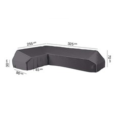 Protective AeroCover for Long Right Hand L-Shape High Back Corner Garden Lounge Furniture