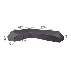 Protective AeroCover for Long Right Hand L-Shape High Back Corner Garden Lounge Furniture