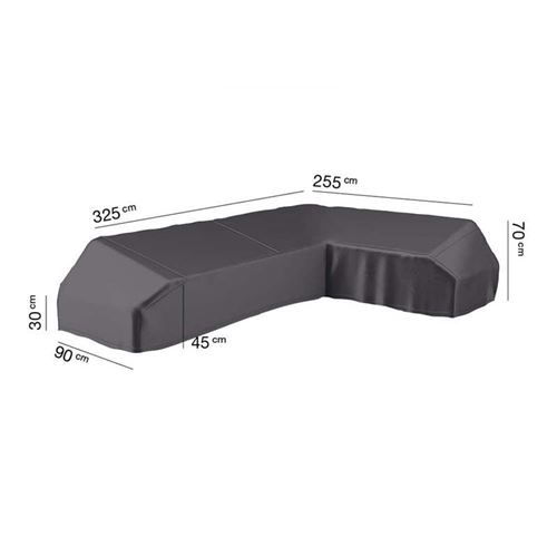 Protective AeroCover for Long Left Hand L-Shape High Back Corner Garden Lounge Furniture