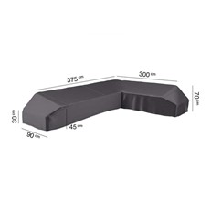 Protective AeroCover for Long Left Hand L-Shape High Back Corner Garden Lounge Furniture