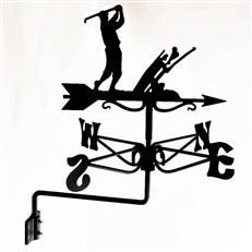 Golfer Black Mini Weathervane