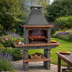 Masonry BBQ Cooking