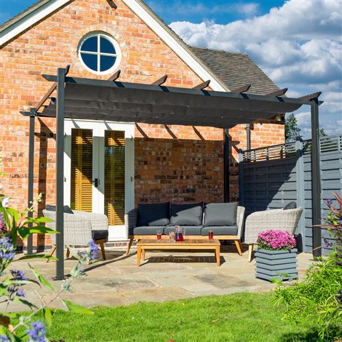 Freestanding 4x3 Venetian Garden Awning