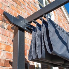 Retractable Grey-Coloured Canopy