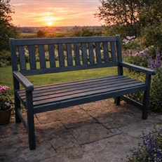 Grey Johanna 2-Seater Garden Bench