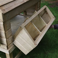 Nest Box Floor and Dividers Removable for Easy Cleaning