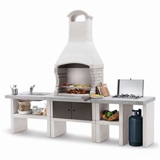 Marbella Outdoor BBQ Kitchen with Twin Gas Hob and Sink