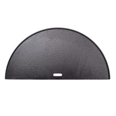 Double-sided griddle smooth surface and ribbed surface
