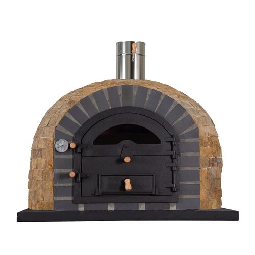 Horacio Wood Fired Outdoor Oven Champaigne – Handmade Clay Pizza & Bread Oven