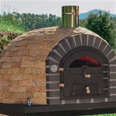 Horacio Wood Fired Outdoor Oven Champaigne – Handmade Clay Pizza & Bread Oven
