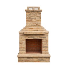 Callow Light Stone Outdoor Wood Burning Fireplace Self Assembly Kit