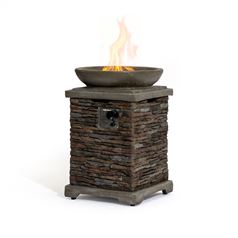 Slate Effect Gas Fire Pit