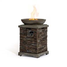 Slate Effect Gas Fire Pit