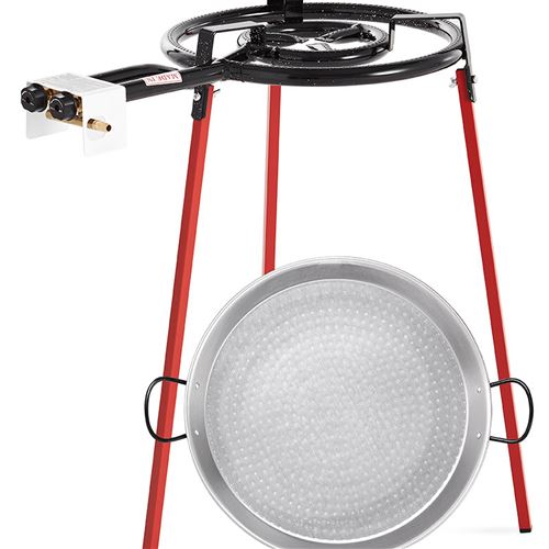 46cm Paella Set with Gas Burner and Skimming Spoon