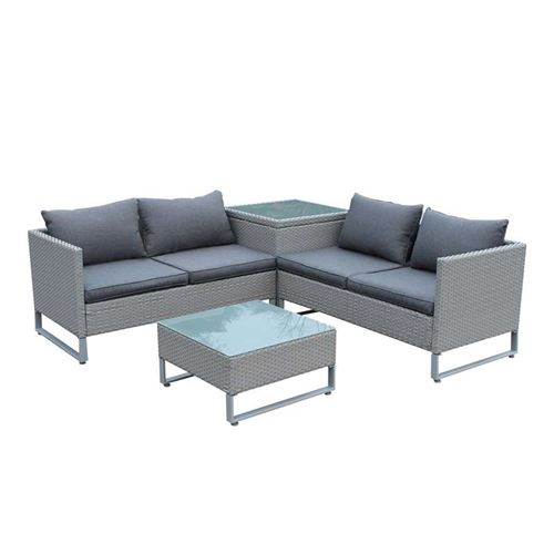 Lifestyle Pacific Rattan Garden Corner Sofa Set