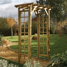 Rowlinson Square Top Timber Garden Arch