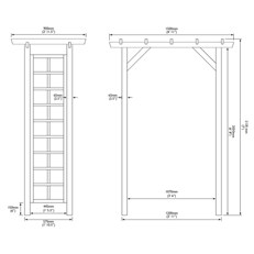 Garden arch dimensions