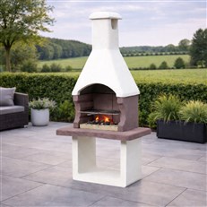Masonry Barbecue For Use With Charcoal