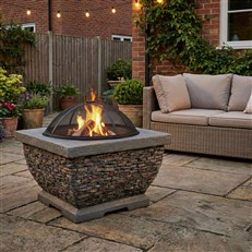 Premium Wood Burning Stone Fire Pit